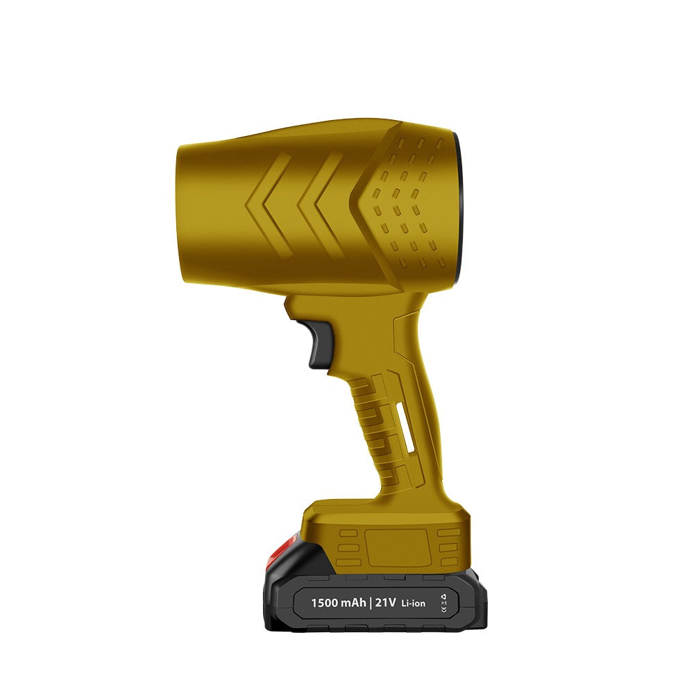 Suflanta de Aer Multifunctionala Portabila, Flippy, Incarcare Auto, pentru Gratar, Masina, Indepartare Frunze si Praf, 1500 mAh, Viteta de Rotatie 25000 RPM, 2 Baterii de Li si Incarcator, Buton Lateral, Bej-0
