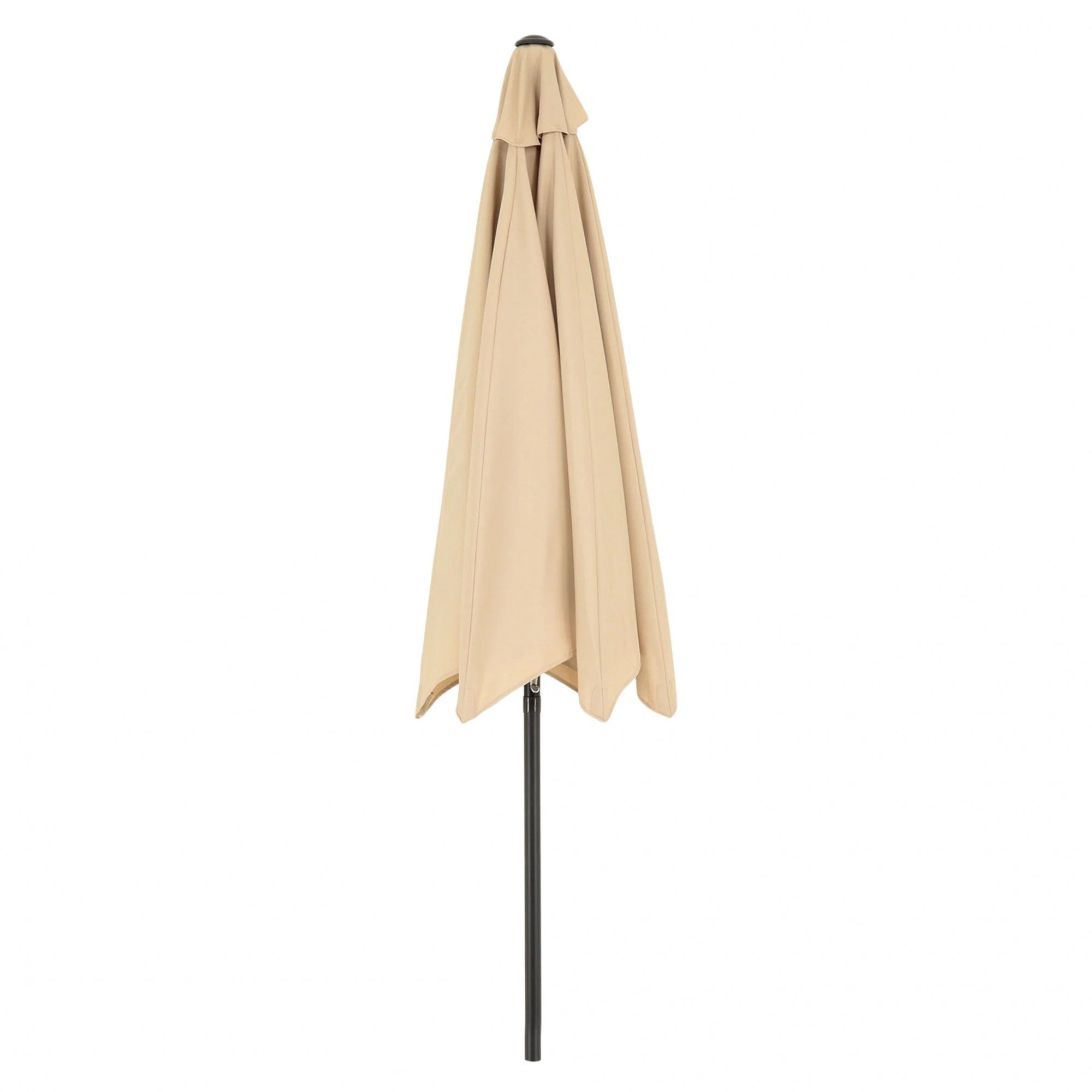 Umbrela rotunda de soare Flippy pentru terasa, diametru 2.70 m, inclinare, manivela, crem-2