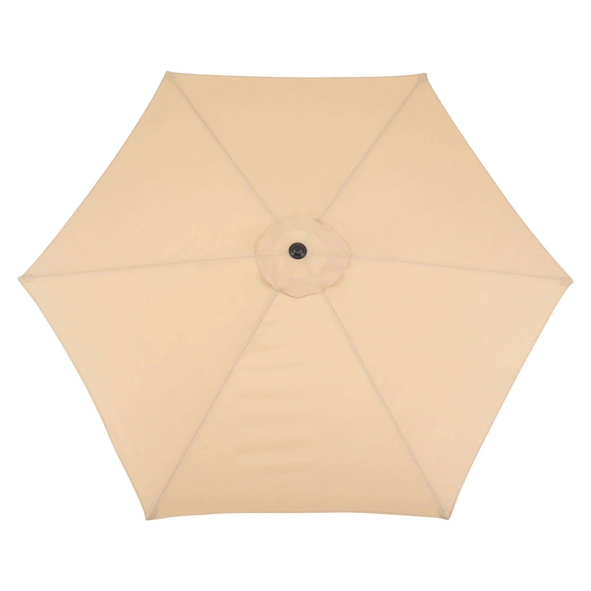 Umbrela rotunda de soare Flippy pentru terasa, diametru 2.70 m, inclinare, manivela, crem-3