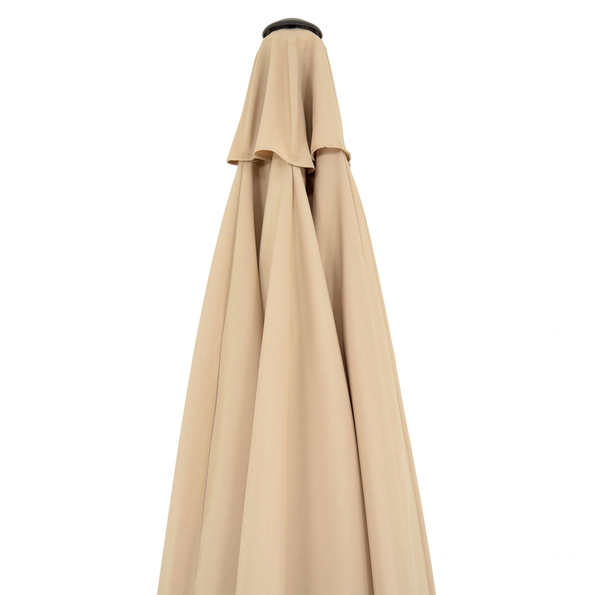 Umbrela rotunda de soare Flippy pentru terasa, diametru 2.70 m, inclinare, manivela, crem-4