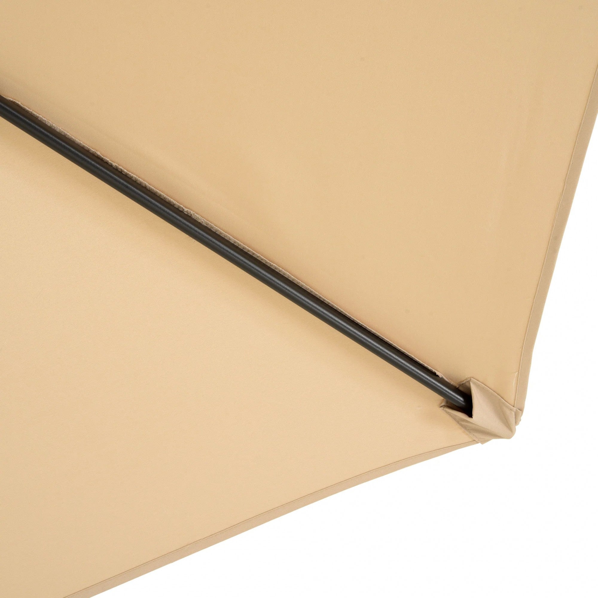 Umbrela rotunda de soare Flippy pentru terasa, diametru 2.70 m, inclinare, manivela, crem-6