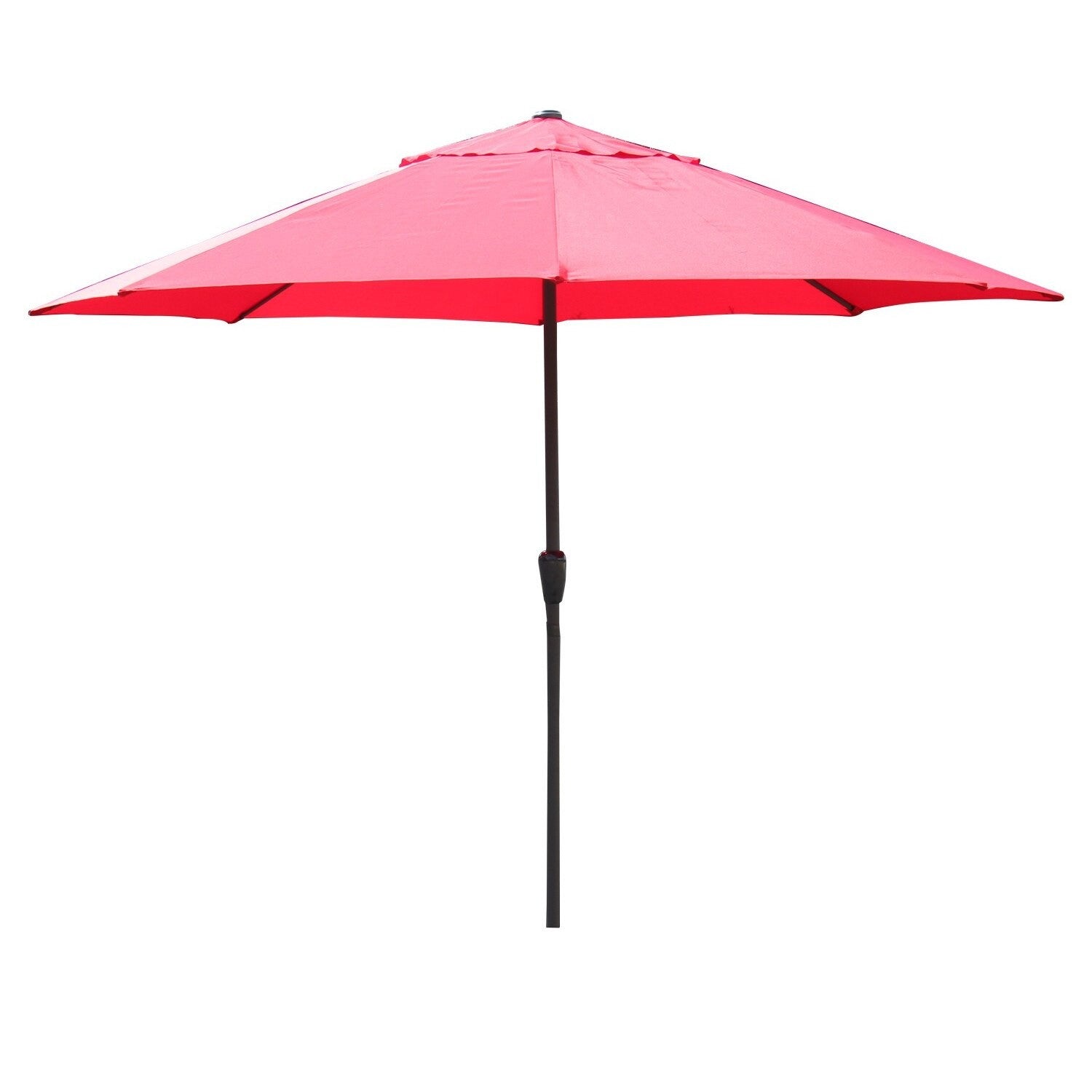 Umbrela rotunda de soare Flippy pentru terasa, diametru 2.70 m, manivela, rosu-2