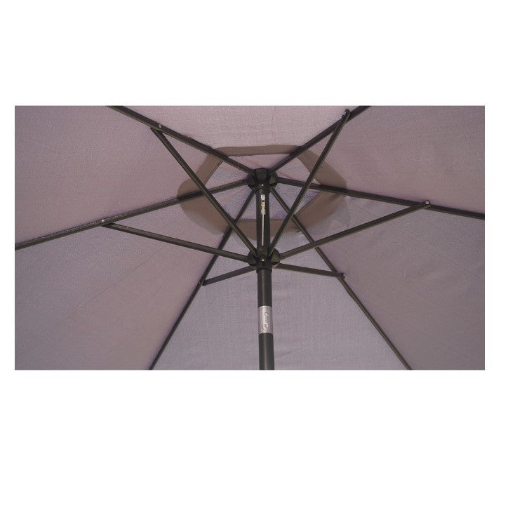 Umbrela Terasa/Gradina Flippy , Inaltime 2,5 m, Diametru 2.30 m, Manivela/Inclinare, Gri-1