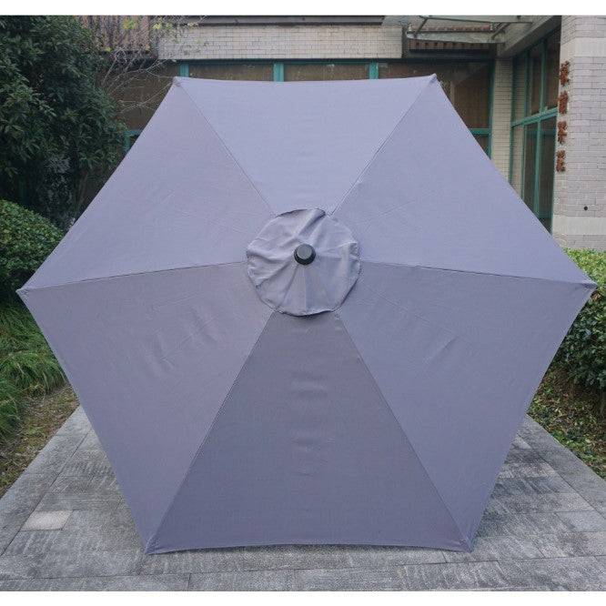 Umbrela Terasa/Gradina Flippy , Inaltime 2,5 m, Diametru 2.30 m, Manivela/Inclinare, Gri-2