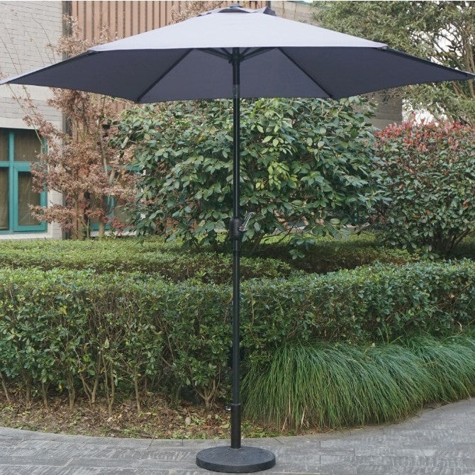 Umbrela Terasa/Gradina Flippy , Inaltime 2,5 m, Diametru 2.30 m, Manivela/Inclinare, Gri-3