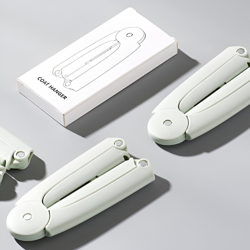 Umeras Pliabil de Calatorie, Flippy, Mini Cuier Portabil pentru Haine, Suport de Uscare, 14x7x1.4cm, Verde-4