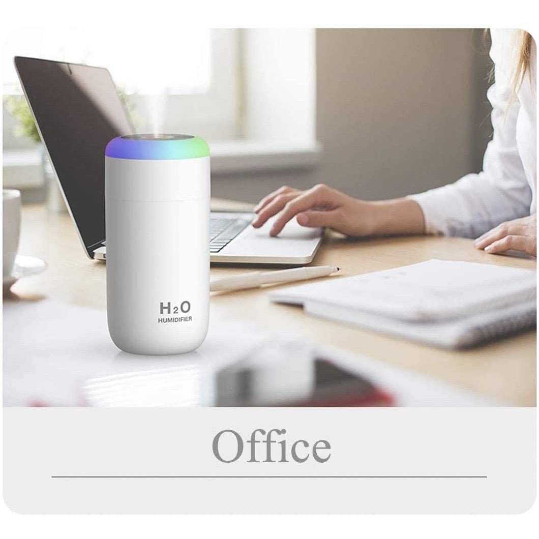 Umidificator, H2O, cu difuzor de aroma, Culori random-6