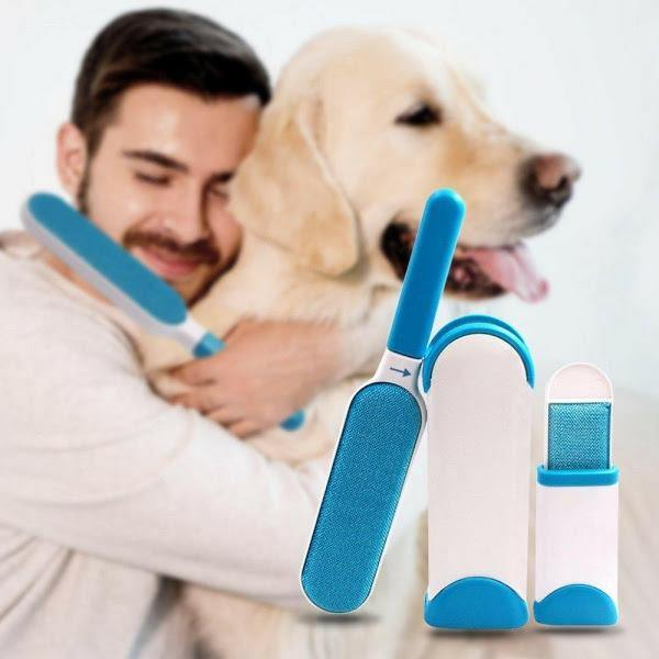 Set Pet Cleaner – Fur Wizard + Perie 3 în 1 cu Aburi pentru Animale de Companie