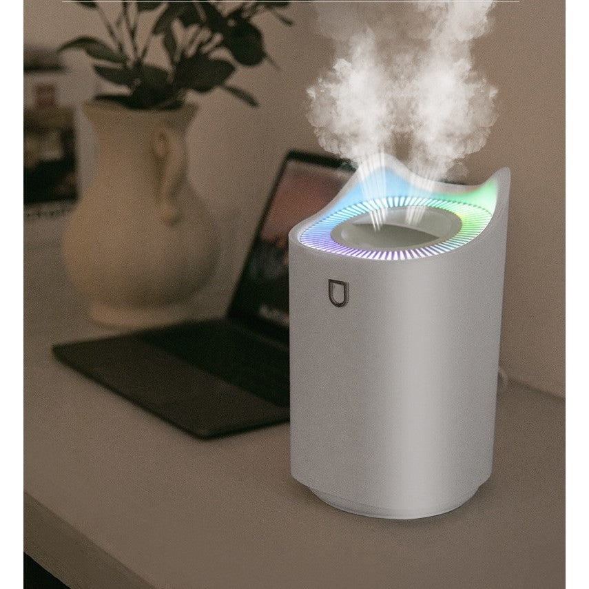 Umidificator cu duza dubla, Flippy, de capacitate mare 3L, alb-1