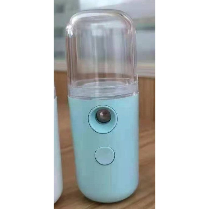 Spray de Hidratare Facială cu Tehnologie Nano, Flippy, Hidratare, Igienizare, Abur Rece, Încărcare USB, Capacitate 30 mL, 10cm, Albastru-1