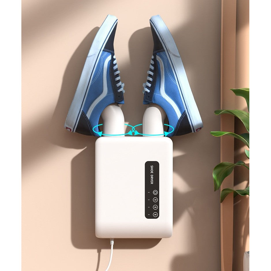 Uscator de Pantofi, Flippy, Functie de Uscare, Dezinfectie, Dezodorizare, Montaj pe Perete fara Perforare, din PVC, Silentios, Timer, Alb-4