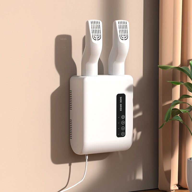 Uscator de Pantofi, Flippy, Functie de Uscare, Dezinfectie, Dezodorizare, Montaj pe Perete fara Perforare, din PVC, Silentios, Timer, Alb-7