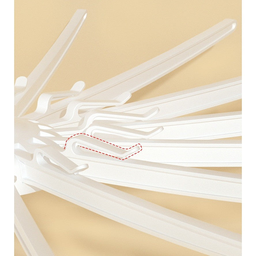 Uscator de Rufe Vertical, Flippy, 2 Niveluri, Pliabil, din ABS+PP+Otel Inoxidabil, Rotire 360 Grade, 130 x 75 cm, Alb-8