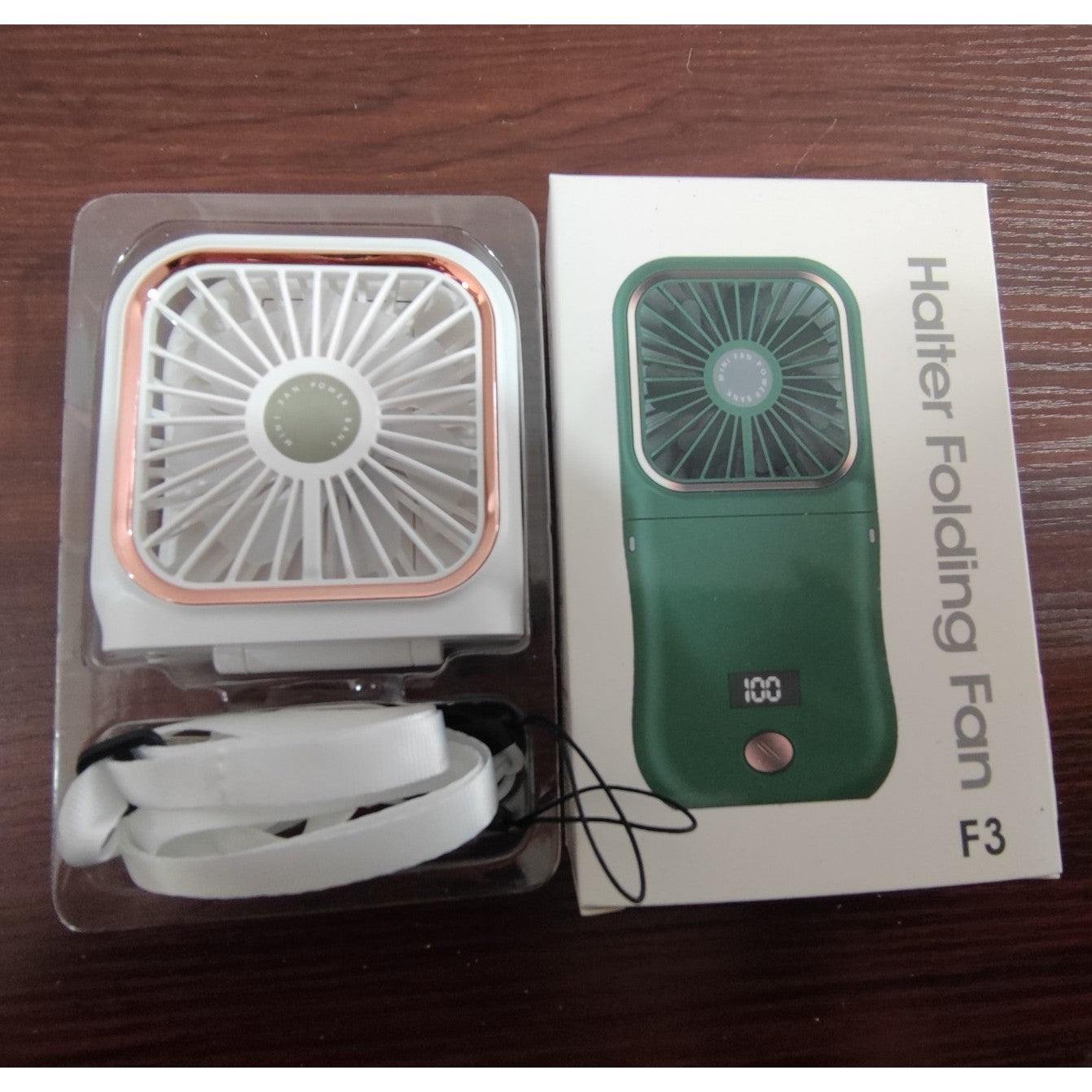 Ventilator Portabil Flippy, 3 in 1, de Mana, de Gat, de Birou, 16.7 x 8 x 1.9 cm, 3 Trepte de Viteza, Incarcare USB, Pliabil, Afisaj Digital, Suport Telefon, Alb-10