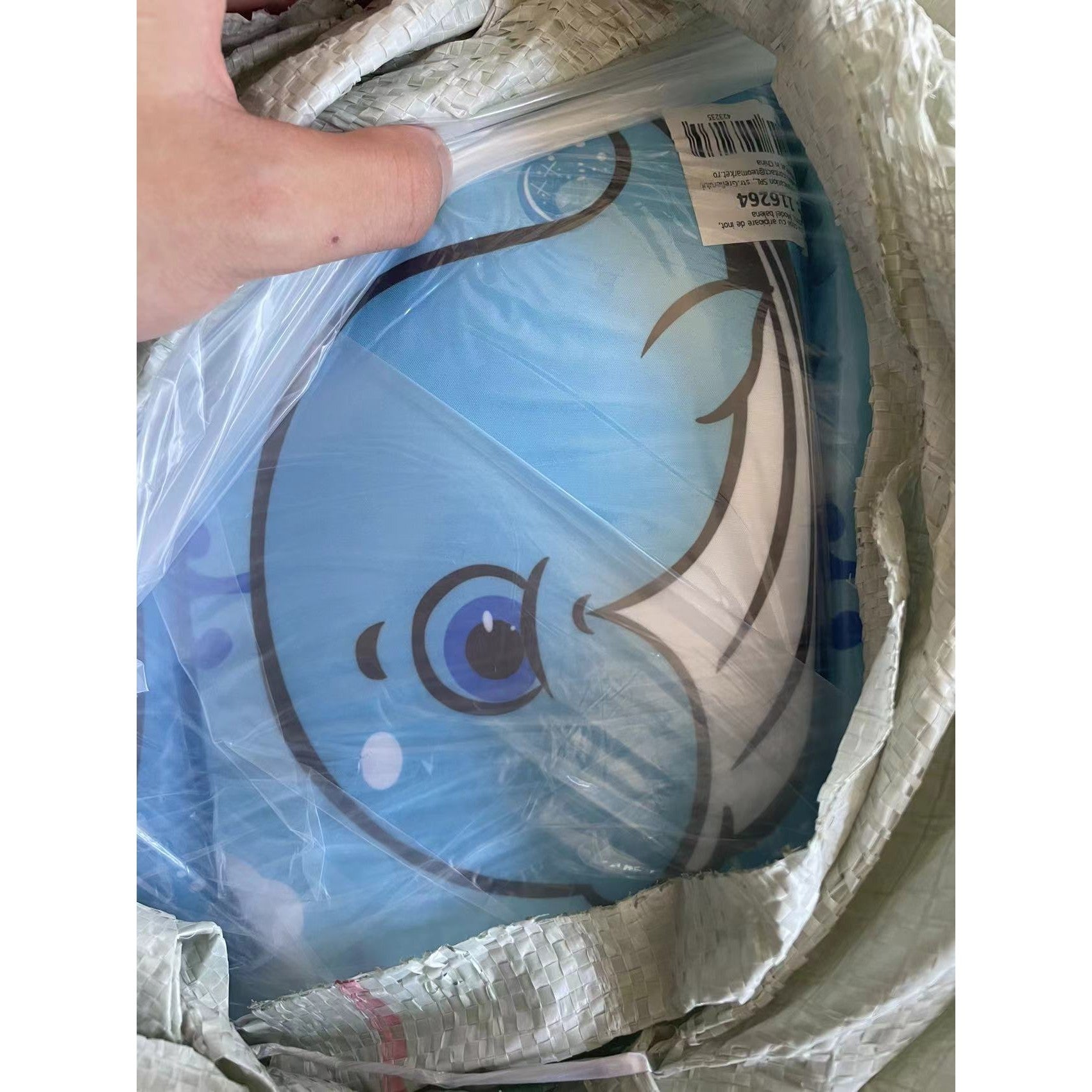 Vesta de salvare pentru copii cu aripioare de inot, Flippy, Albastru, Model balena-4