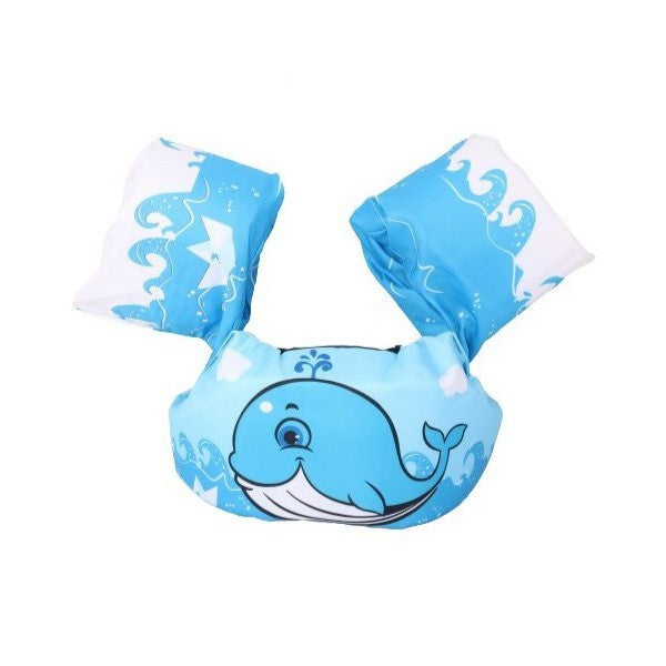 Vesta de salvare pentru copii cu aripioare de inot, Flippy, Albastru, Model balena-0