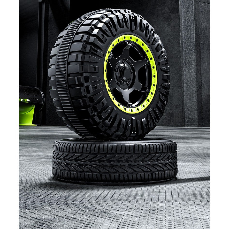 Mașină Electrică pentru Copii, Flippy, Off-Road, Conectare Bluetooth, telecomandă, Tracțiune Integrală, Lumina Intermitenta, Baterie 12V 7Ah, 120x63x68cm, Gri-9