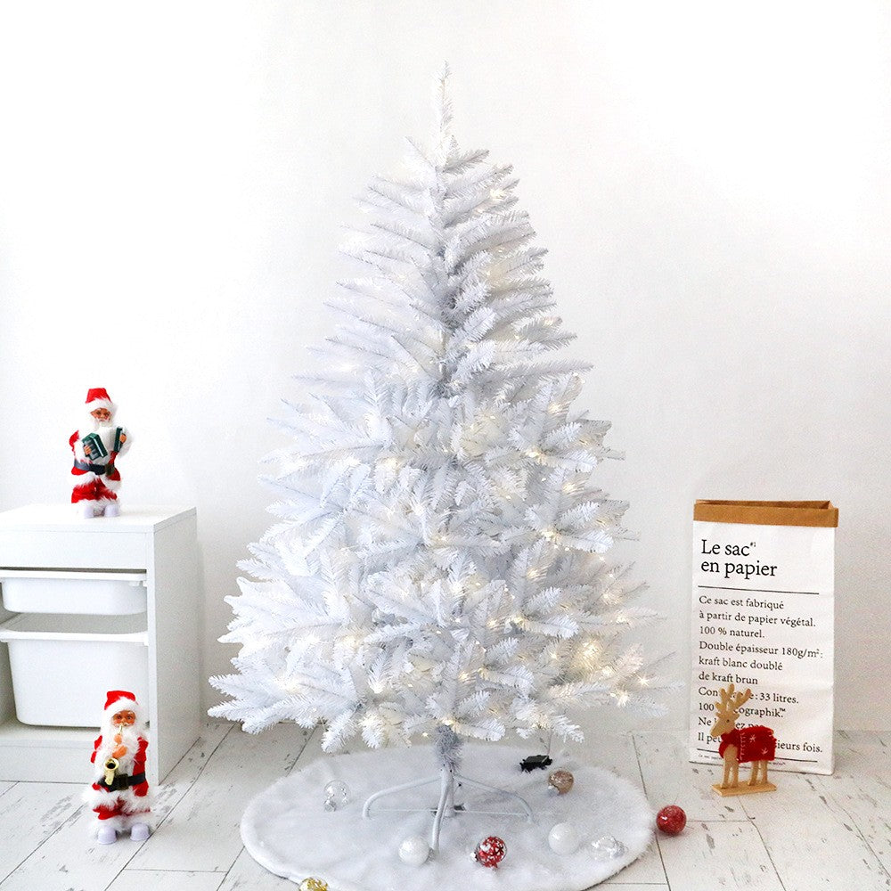 Brad de Craciun artificial cu suport inclus Flippy, 120 cm, 240 ramuri/varfuri, material plastic, suport clasic, fara iluminare, utilizat pentru interior/exterior, alb-1