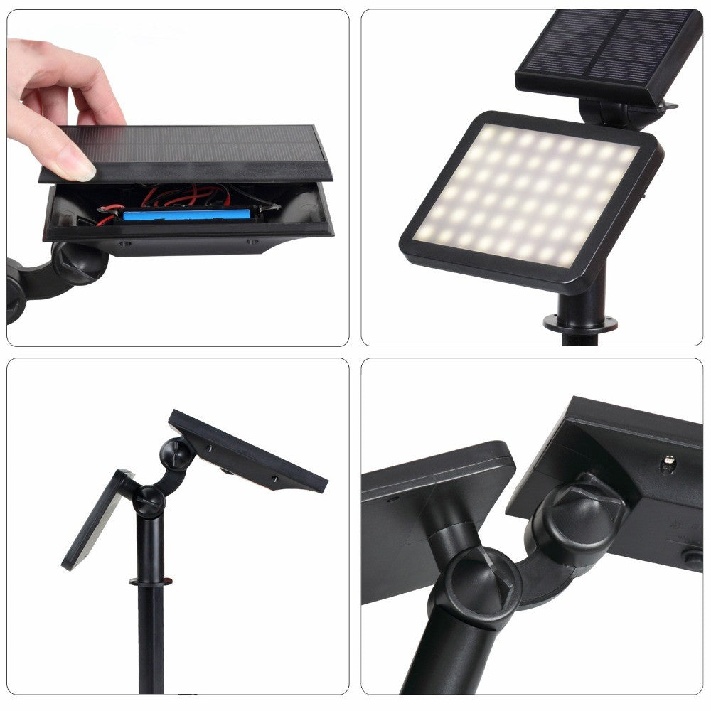 Lampa solara pentru terasa/gradina 48 de LED-uri Flippy, cu 2 moduri de fixare, senzor de lumina, IP44, material ABS, 5W, 80 lm, 26.5 cm x 14 cm, Alb Rece-6