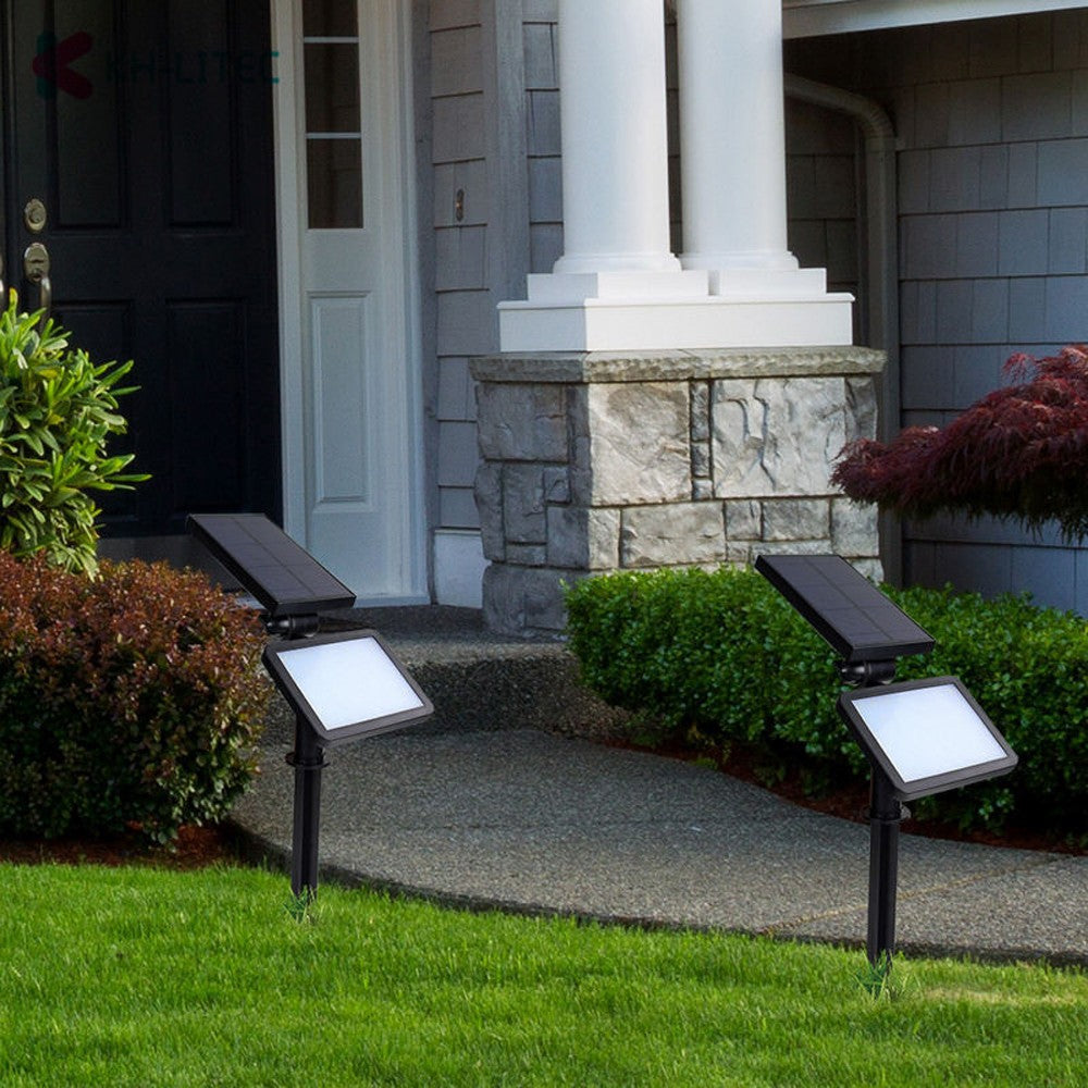 Lampa solara pentru terasa/gradina 48 de LED-uri Flippy, cu 2 moduri de fixare, senzor de lumina, IP44, material ABS, 5W, 80 lm, 26.5 cm x 14 cm, Alb Rece-7