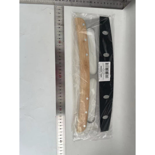 Taietor Feliator de Pizza, Flippy, din Otel Inoxidabil, cu Capac, Maner din Lemn, Antialunecare, Lama Neteda si Ascutita, 34x10 cm, Maro-1