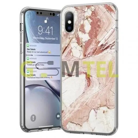 Husa Silicon Marble Wozinsky Samsung Galaxy A41, Roz