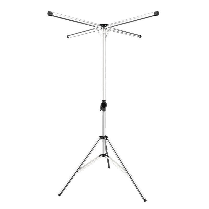 X-shaped clothes drying rack telescopic model - floor-standing folding indoor home balcony outdoor stainless steel-0