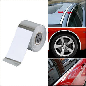 Rola folie crom pentru colantare bandouri sau ornamente auto 150 x 5cm-0