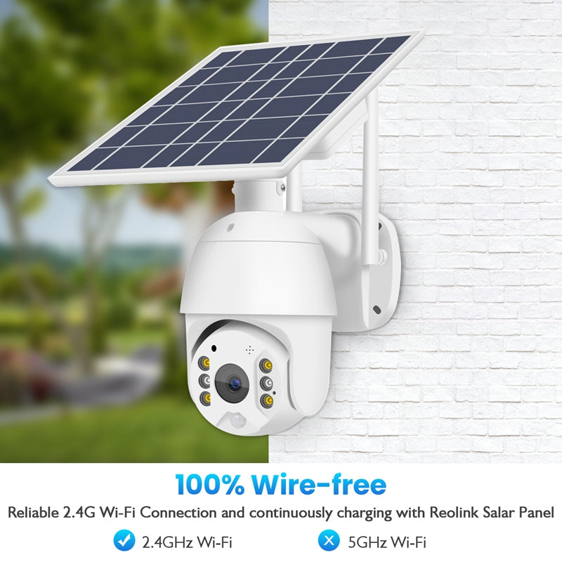 Camera Supraveghere cu Incarcare Solara Wi-Fi, 6 Acumulatori, Rezolutie 3Mp, Leduri Night Vision