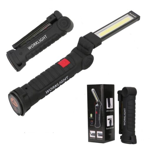 Lanterna de lucru, LED, rotatie 270 grade si magnet, negru