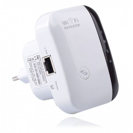 Mini router Wireless N / Repeater, amplificator de semnal WI-FI, 300 metri, alb