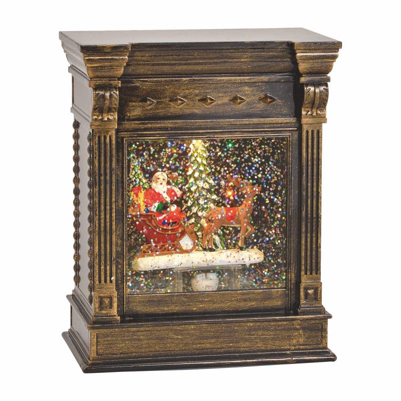 Decoratiune LED de Craciun cu sclipici