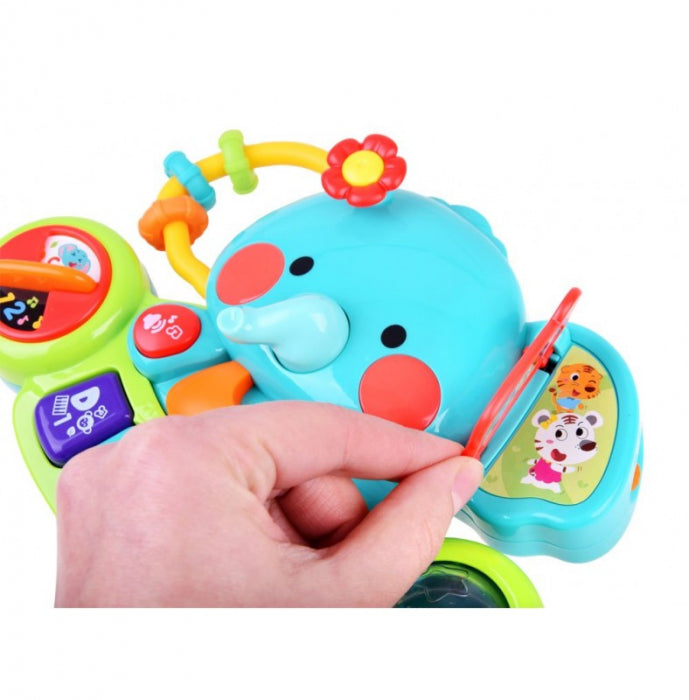 Jucarie interactive Pian cu sunete si lumini, elefant, +2 ani