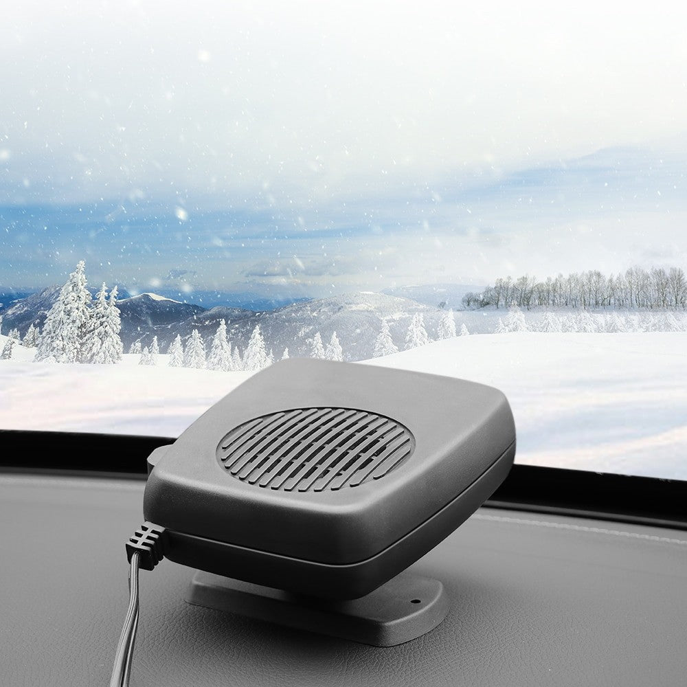 Aeroterma priza auto 12V cu aer rece si cald, negru