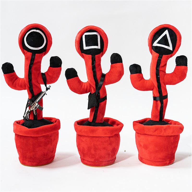 Jucarie Dansatoare - LED-uri, Dansator, Vorbitor, Imita, Cablu USB, Rosu