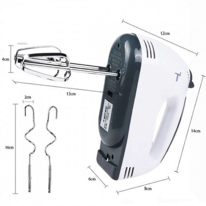 Mixer de mana Scarlett, putere 260W, 7 viteze, alb