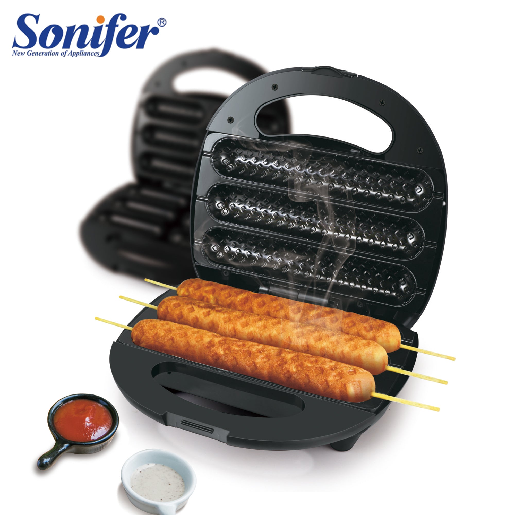 Aparat de prajit hotdog maker,marca SONIFER SF 6069 800W