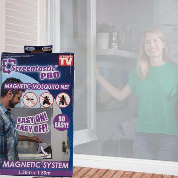 Plasa anti-insecte cu benzi magnetice