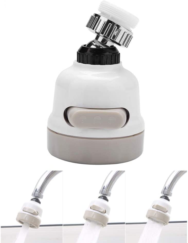Cap flexibil de robinet cu 3 tipuri de jet si functie 360 grade
