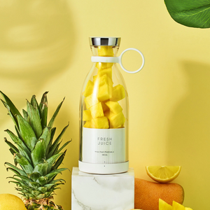 Mini Blender Electric cu Incarcare Wireless, Portabil, Multifunctional, 350 ml, 20000 rpm, Fresh Juice, Alb