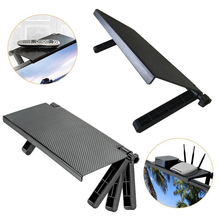 Raft reglabil pentru Monitor sau Televizor plat, 33x16cm, negru