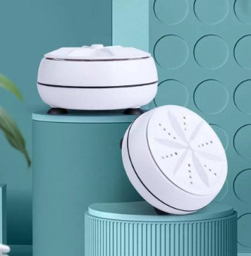 Mini masina de spalat portabila ultrasonica, alb