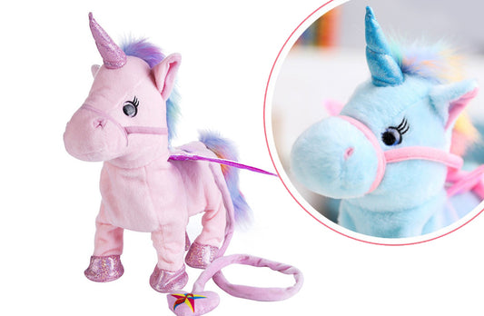 Jucarie Interactiva Unicornul/catel de plus Roxy, canta si se misca