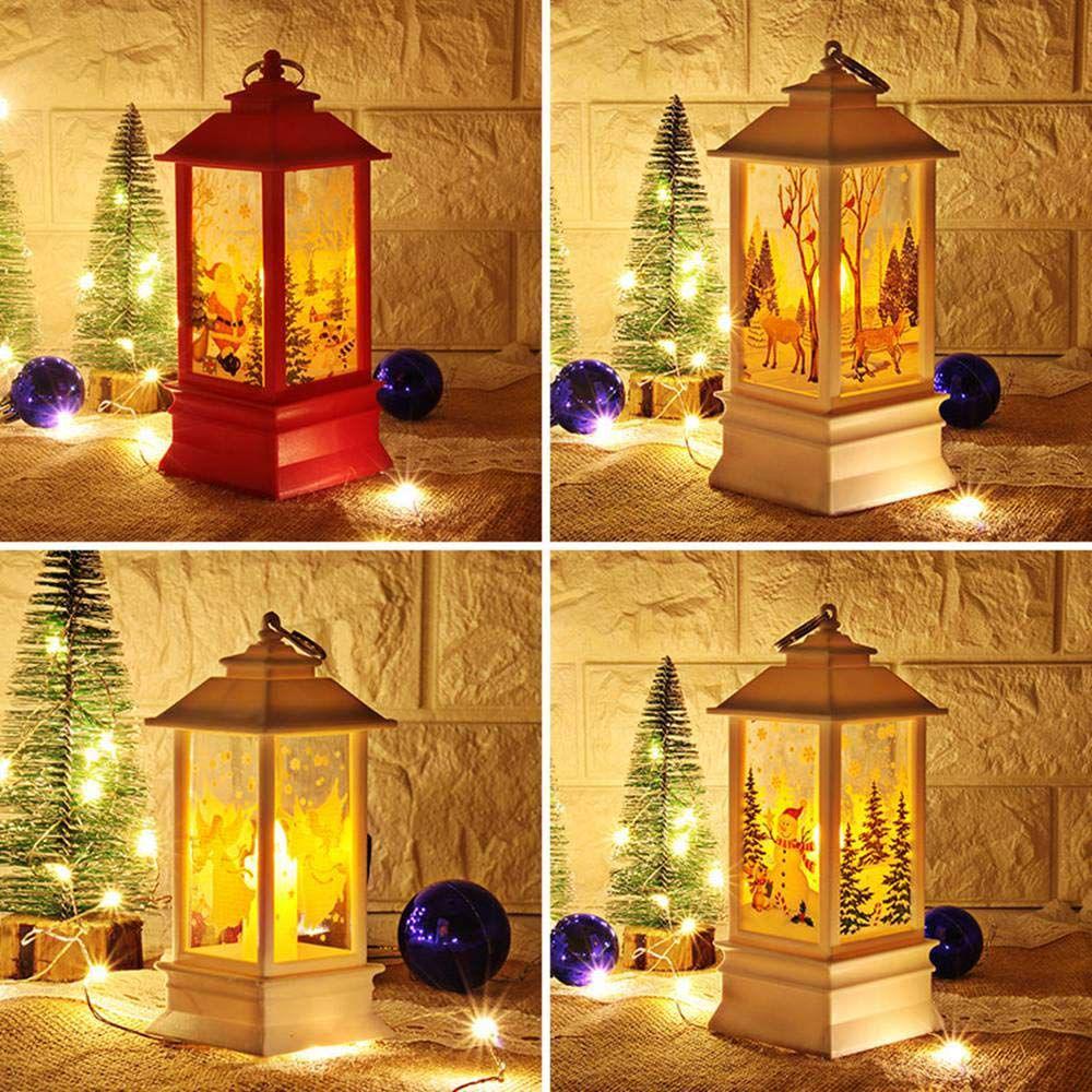 Decoratiune LED de Craciun cu sclipici