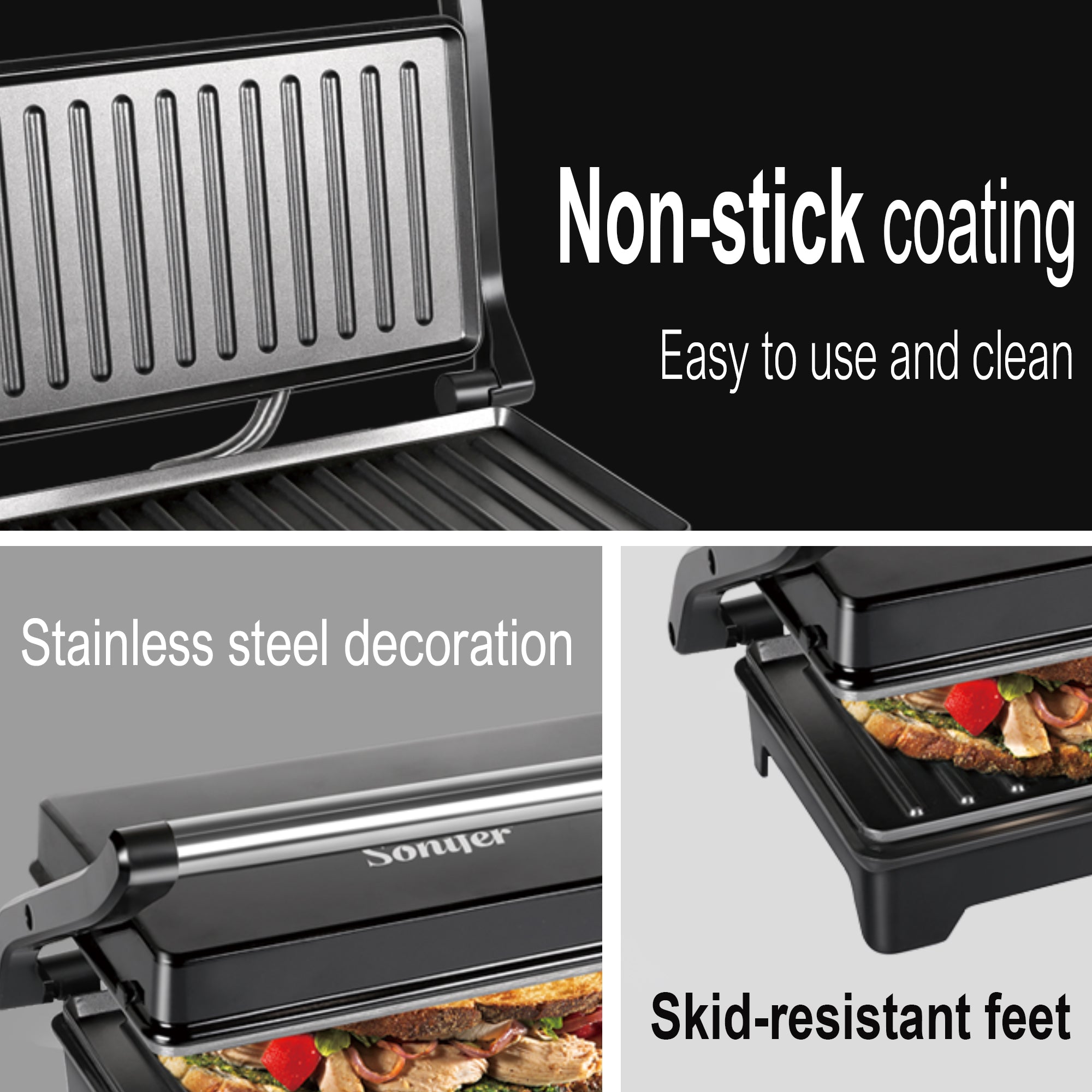 Sonifer Electric Grill no stick SF-6098 750W