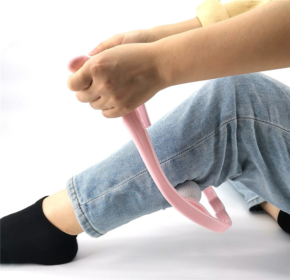 Aparat de Masaj Manual cu 2 Role, Masaj Cervical, Brate, Umeri, Picioare, Eliminarea Durerilor de Gat