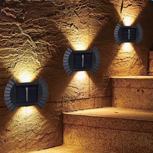 Set 4 x Lampa solara cu senzor de miscare