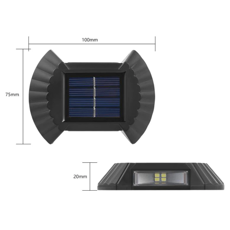 Set 4 x Lampa solara cu senzor de miscare
