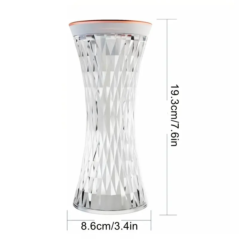 Lampa ambientala cu umidificator, touch, RGB, Crystal Light