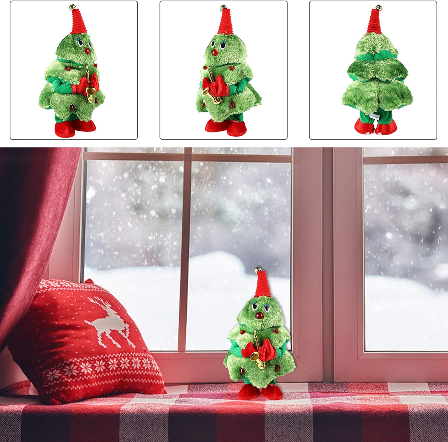 Jucarie interactiva, Brad de Craciun Dansator, din plus